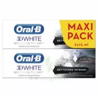 Oral B 3d White Whitening Therapy Dentifrice Charbon Nettoyage Intense 2t/75ml à Béziers