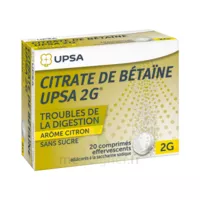 Citrate De Betaïne Upsa 2 G Comprimés Effervescents Sans Sucre Citron 2t/10 à Béziers