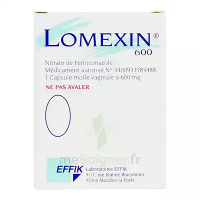 Lomexin 600 Mg Caps Molle Vaginale Plq/1 à Béziers